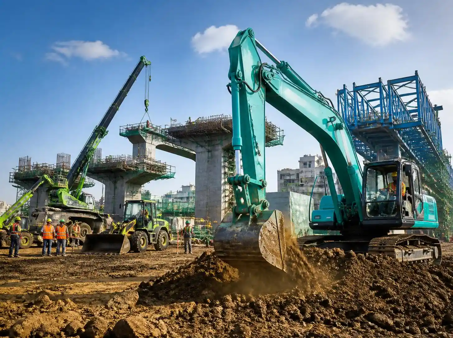Heavy equipment rental and infrastructure